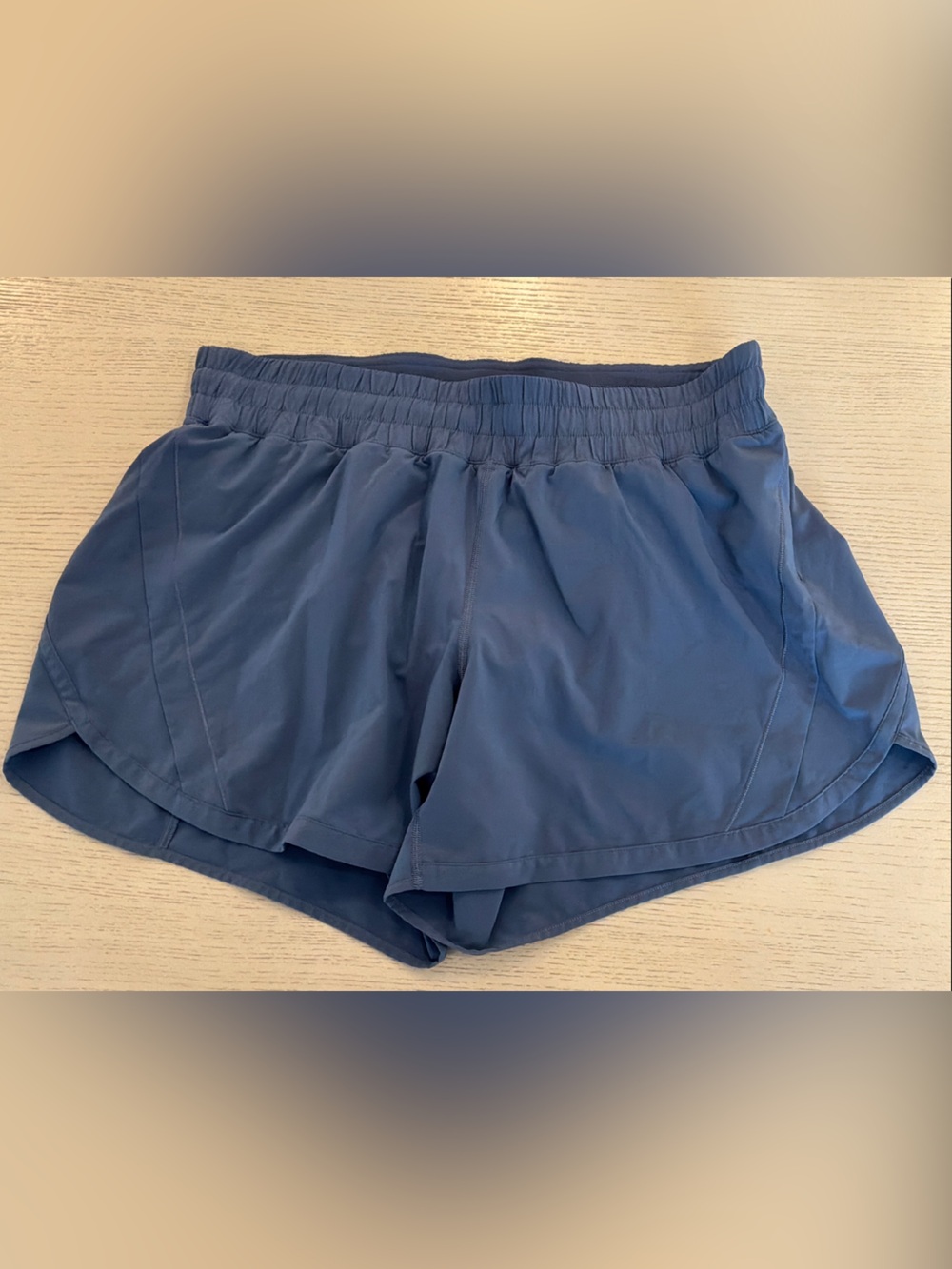 lululemon Track That High-Rise Lined Short 5” – Size 14 – Blue